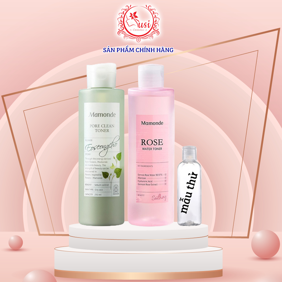 Toner Mamonde - Nước Hoa Hồng Cung Cấp Độ Âm Mamonde Rose Water Toner 250ml (socute)
