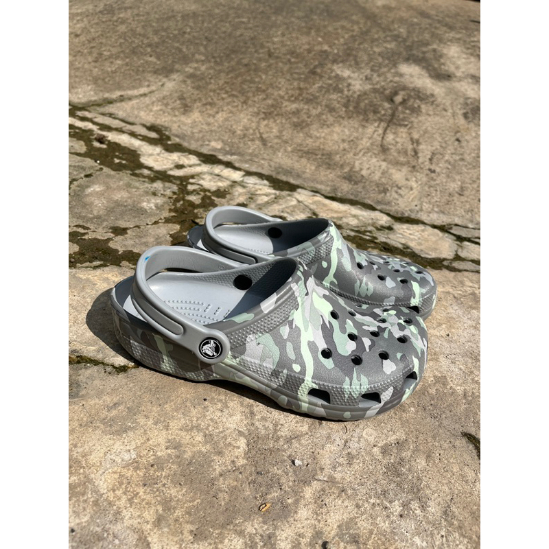 Dép Crocs Chính Hãng mới lỗi vết cắt, hàng siêu bền, nhẹ, màu camo