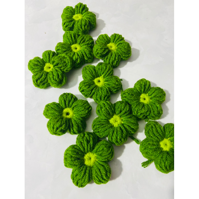 Hoa len 5 cánh Handmade 4cm
