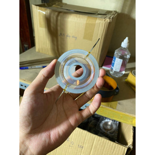 Coil loa treble 44,4 nhôm dẹt màng nhựa thủng