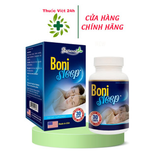 BoniSleep giúp dưỡng an, giảm căng thẳng thần kinh, giảm stress, giúp ngủ ngon giấc và sâu hơn - Hộp 30 viên - TV24H