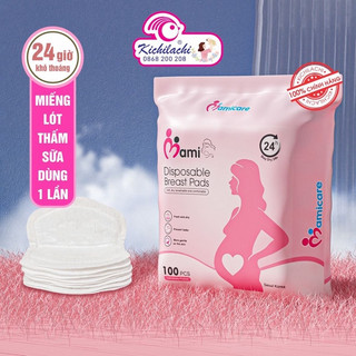Miếng lót thấm sữa Mamicare, Tấm lót hút thấm sữa chống tràn tiện lợi 30 miếng & 100 miếng - jamiebaby