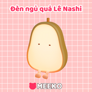 Đèn ngủ để bàn quả lê dễ thương/ Đèn ngủ Quả Lê Nashi vui nhộn, decor phòng ngủ siêu xinh MEEKO