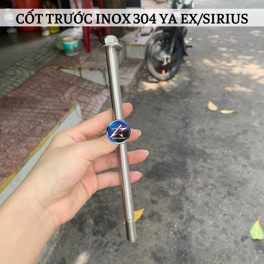 CỐT TRƯỚC SAU INOX 304 YAMAHA EX/SIRIUS...