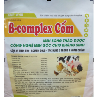 B.Complex C Tăng đề kháng, chống stress, giúp thèm ăn 100g, 200g/gói