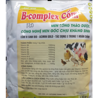 B.Complex C Tăng đề kháng, chống stress, giúp thèm ăn 100g, 200g/gói