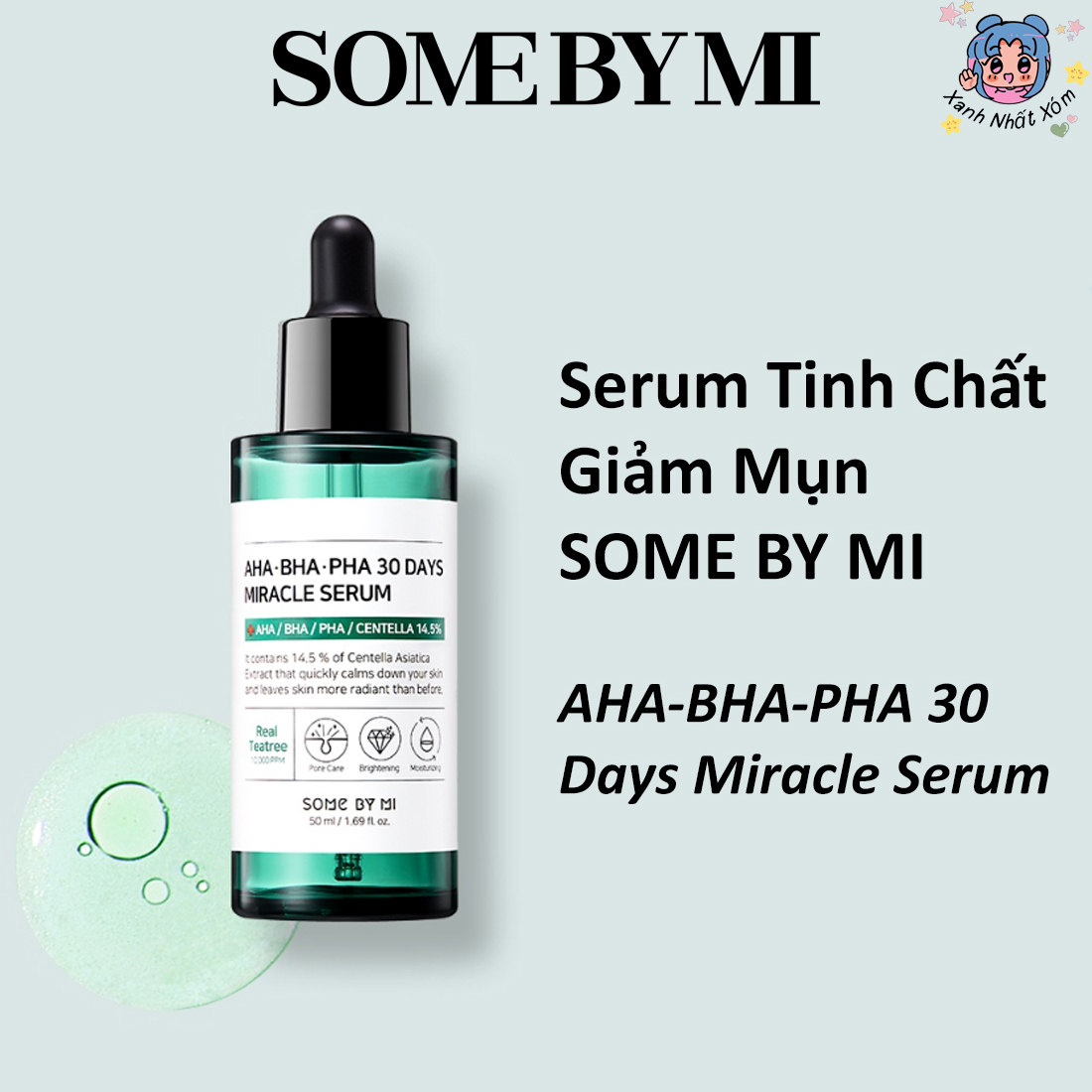 Serum Tinh Chất Giảm Mụn SOME BY MI AHA-BHA-PHA 30 Days Miracle Serum 50ml