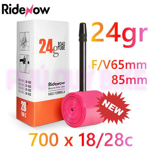 Ruột siêu nhẹ 24gr dùng cho bánh 700c | ruột ridenow 700x18/28c van pháp f/v 60-80mm