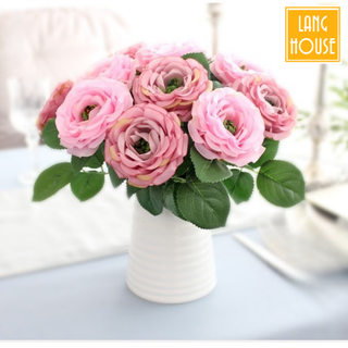 Hoa Giả Hoa Lụa - HOA HỒNG LỤA VERSAILLES Loại 1 Giống Thật