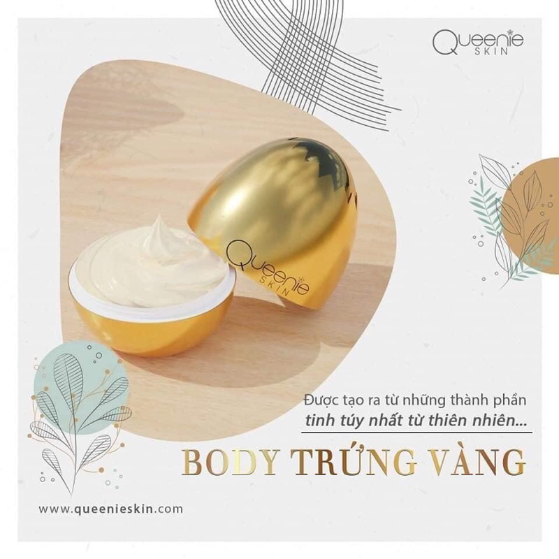 Egg Body Lotion – Body Trứng Vàng Queenie Skin ( Tặng Kèm Tắm Trắng Trứng Vàng )