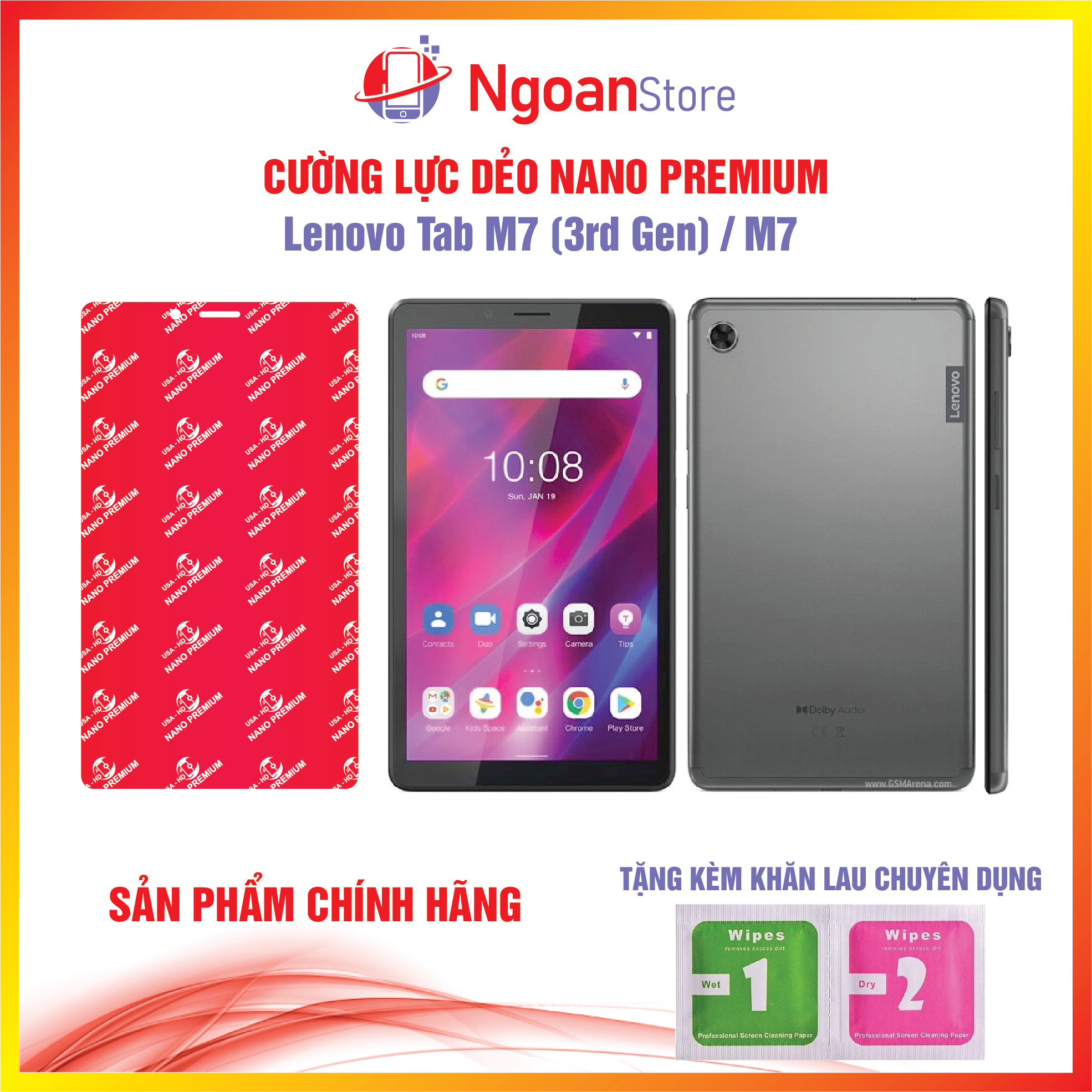 Cường lực dẻo Nano cho Lenovo Tab M7 (3rd Gen) / M7 - Ngoan Store