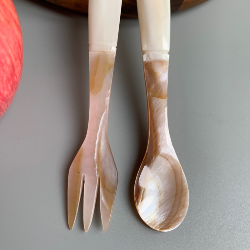 Bộ Thìa Dĩa Trai Đầu Trai Hồng Đẹp Ăn Hoa Quả, Decor Trang Trí , Chụp Ảnh