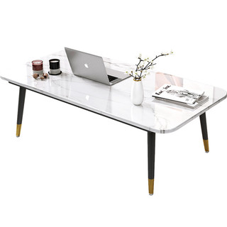 Bàn trà, bàn sofa hình chữ nhật phong cách hiện đại màu vân đá kích thước lớn làm bàn học máy tính,trang trí phòng khách