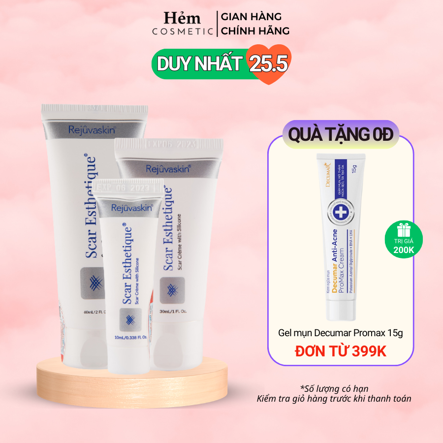 Kem xóa Sẹo Thâm, lấp đầy Sẹo Rỗ, Sẹo Lõm Scar Esthetique 10ml của Rejuvaskin