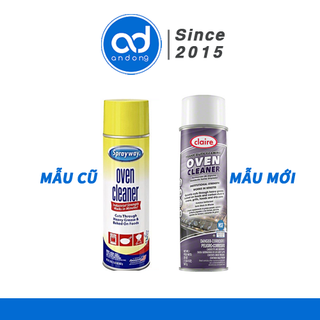 Chai xịt tẩy rửa lò nướng và vỉ nướng Sprayway Claire 824 Heavy Duty Foaming Oven Cleaner