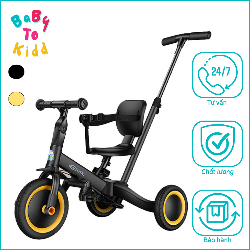 Xe đạp 3 bánh cao cấp, kết hợp 3 chế độ tùy chỉnh xe đẩy, xe thăng bằng và xe đạp ba bánh cho bé - MK23-011