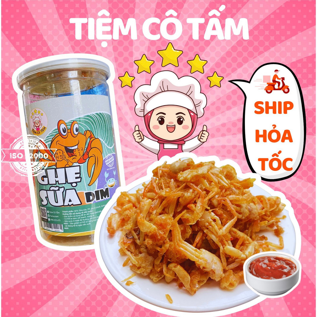 Ghẹ sữa rim gia vị 250g Đồ ăn vặt Hà Nội - Tiệm Cô Tấm