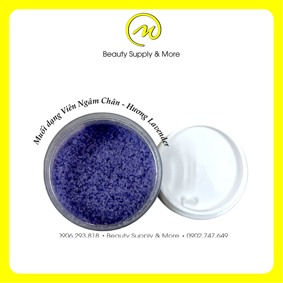 Muối Hạt ngâm chân hương Lavender/Bạc Hà