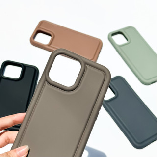 Ốp lưng silicon basic viền Bubble Caramel/Coffee/Black C1894 1895 1896