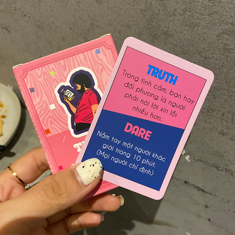 Bộ bài Truth or Dare 42 lá,  Hot trend đi nhậu Drinking game,  thử thách hay khi đi nhậu khuấy động tụ tập bạn bè