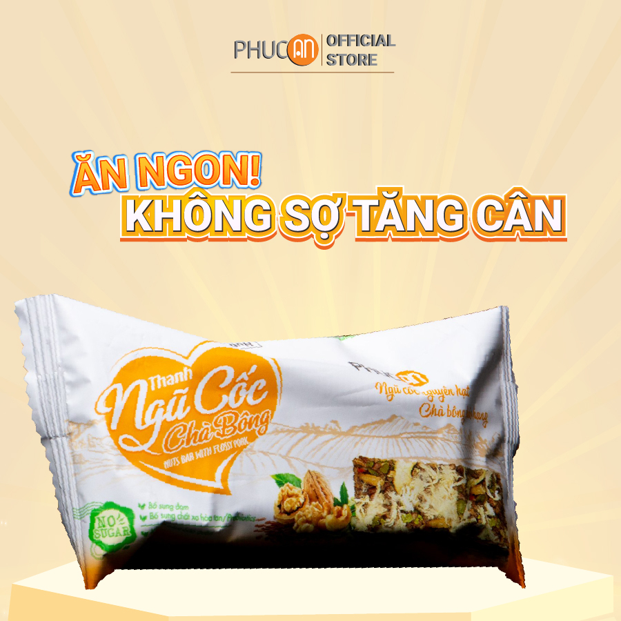 Hộp thanh ngũ cốc dinh dưỡng Phúc An-Vị chà bông Hộp 5 Thanh