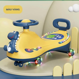  xe lắc kiêm chòi xoay 360 có đèn phi phát nhạc phi hành gia cho be từ 1-4 tuổi -609 
