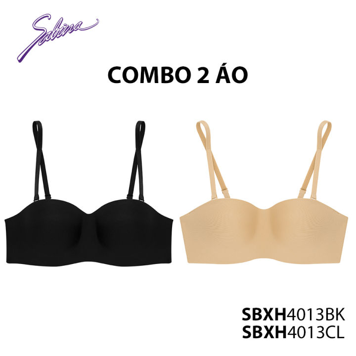 Combo 2 Áo Lót Cúp Ngang Mút Vừa Có Gọng Màu Trơn Doomm Soft Doomm Body Bra By Sabina SBXH4013