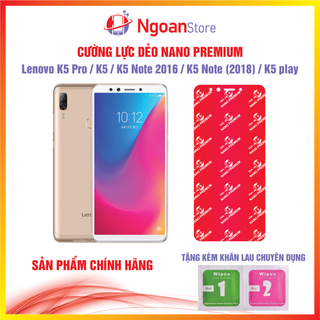 Cường lực dẻo nano cho lenovo k5 pro / k5 / k5 note 2016 / k5 note / k5 play - ngoan store