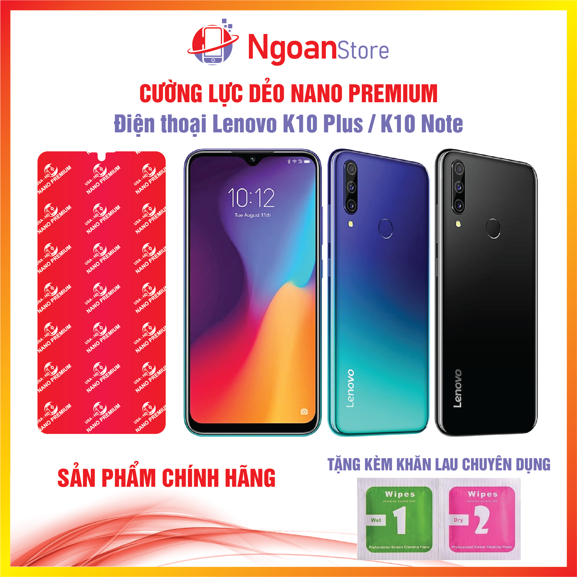Cường lực dẻo Nano cho Điện thoại Lenovo K10 Plus / K10 Note - Ngoan Store