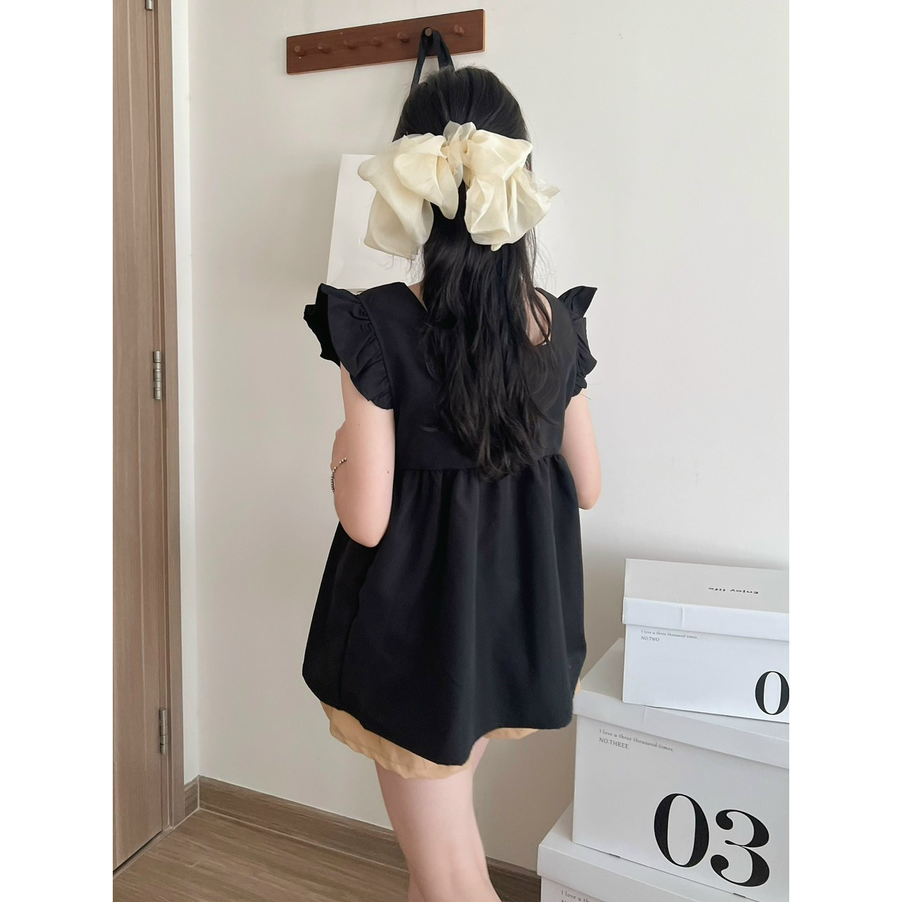 SET ÁO CÁNH TIÊN VIỀN BÈO KÈM QUẦN SHORT XINH XỈU 4 MÀU