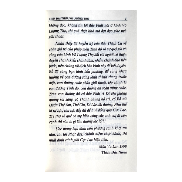 Sách Phật Thuyết Đại Thừa Vô Lượng Thọ Trang Nghiêm Thanh Tịnh Bình Đẳng Giác Kinh