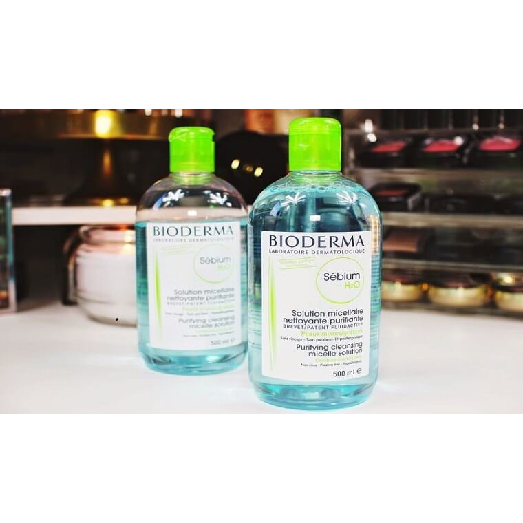 Bioderma Nước Tẩy Trang Dành Cho Da Nhờn Và Da Mụn Sebium H20 500ml