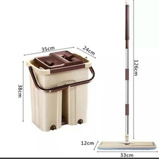 Bộ Cây Lau Nhà Tự Vắt Thông Minh 360 Độ (Màu Ngẫu Nhiên)
