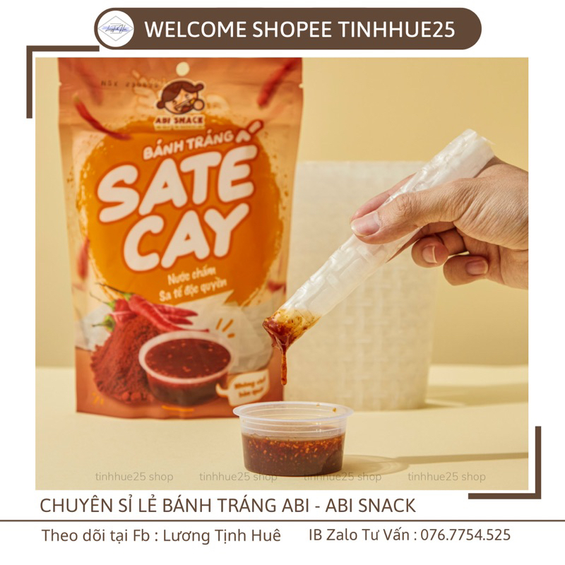 BÁNH TRÁNG CHẤM SATE CAY - ABI SNACK