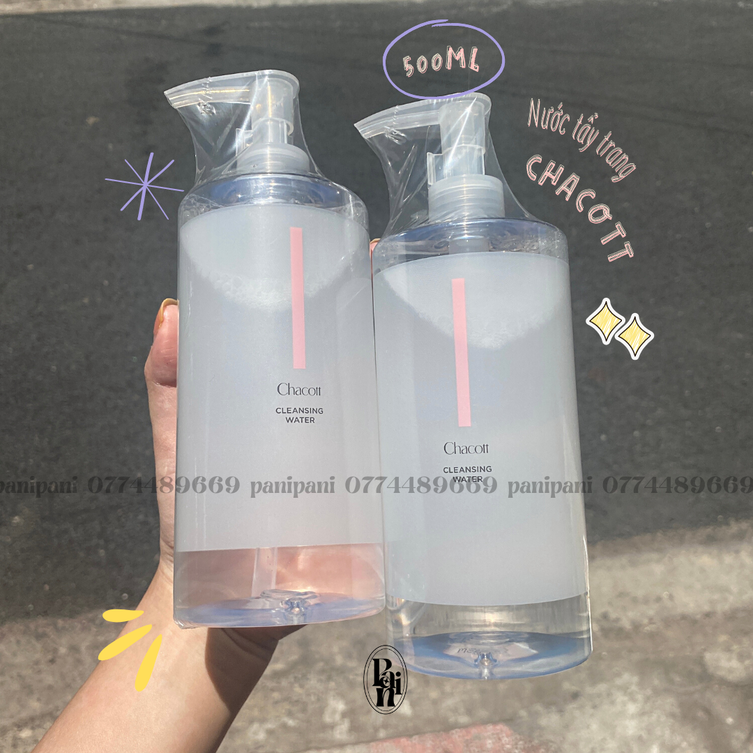 [100% AUTH] NƯỚC TẨY TRANG CHACOTT FOR PROESSIONALS CLEANSING WATER 500ML