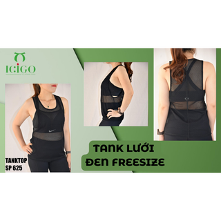 [QUÀ TẶNG] Áo Tanktop Nữ Tập Gym Yoga Phối Lưới Lưng KNSPORT Lưới Mè TANK6 (6251)