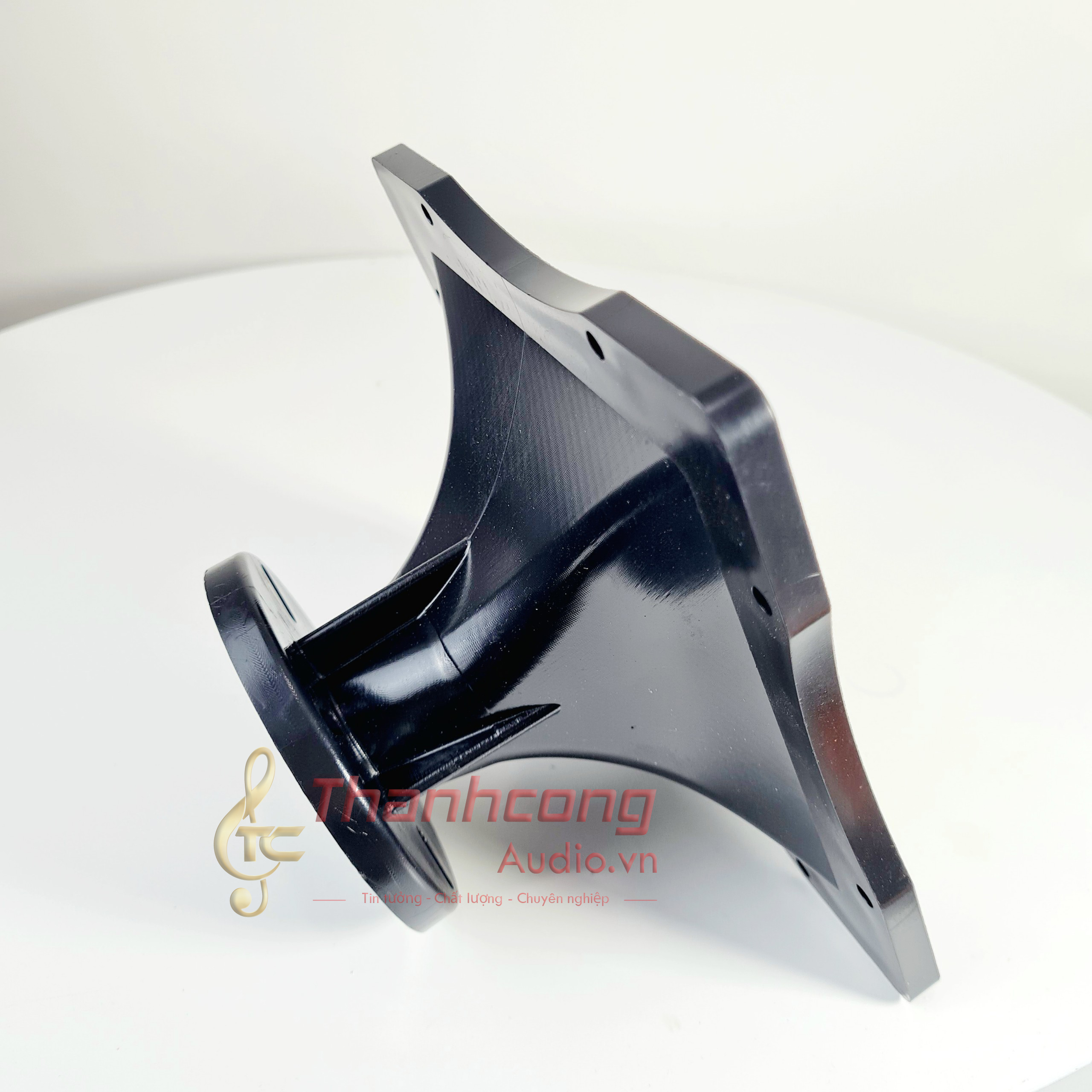 Bộ 02 Họng loa treble ren xoáy 11.8x12 cm và loại bắt vit 17.6x17.6cm- Họng Treble, phễu loa loại đẹp