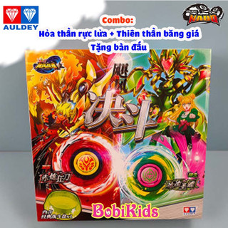 Nado3 - combo hỏa thần rực lửa + thiên thần băng giá + bàn đấu 30cm no.624305j