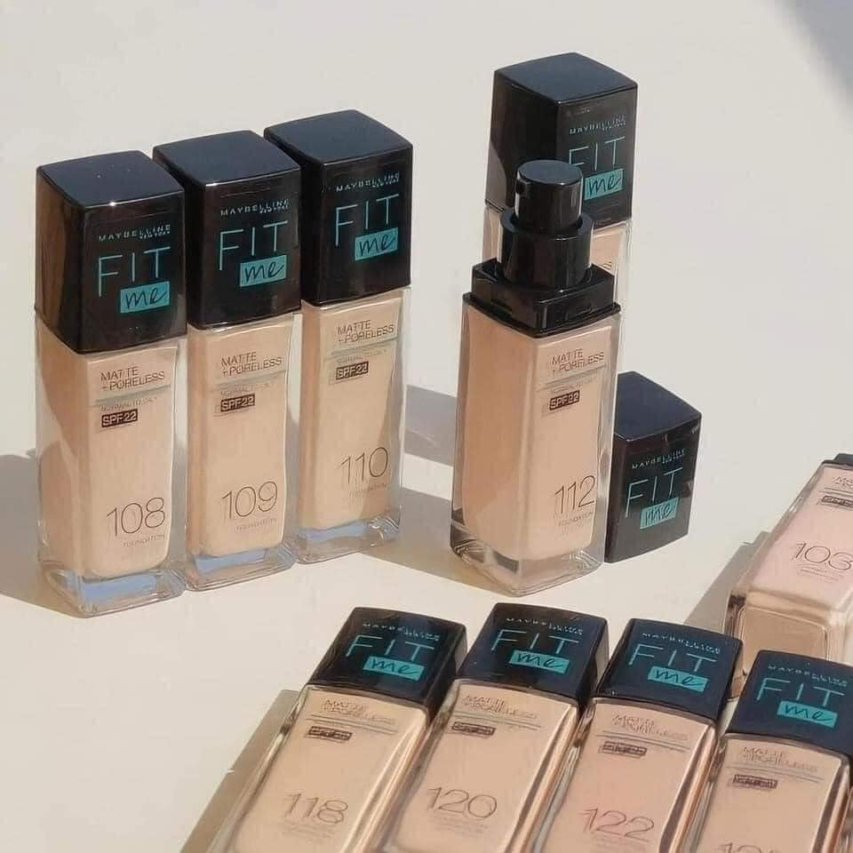 Kem Nền Kiềm Dầu Chống Nắng Maybelline Fit Me Matte Poreless Foundation SPF22 30ml