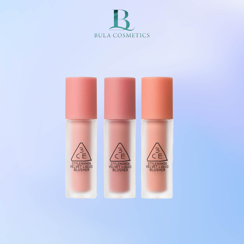 Má Hồng Dạng Kem 3CE Velvet Liquid Blusher Kiềm Dầu Bền Màu [Màu Đẹp]