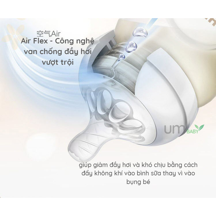 Bình sữa thủy tinh tự nhiên cổ rộng PHILIPS AVENT hình voi con màu hồng 120ml /4oz