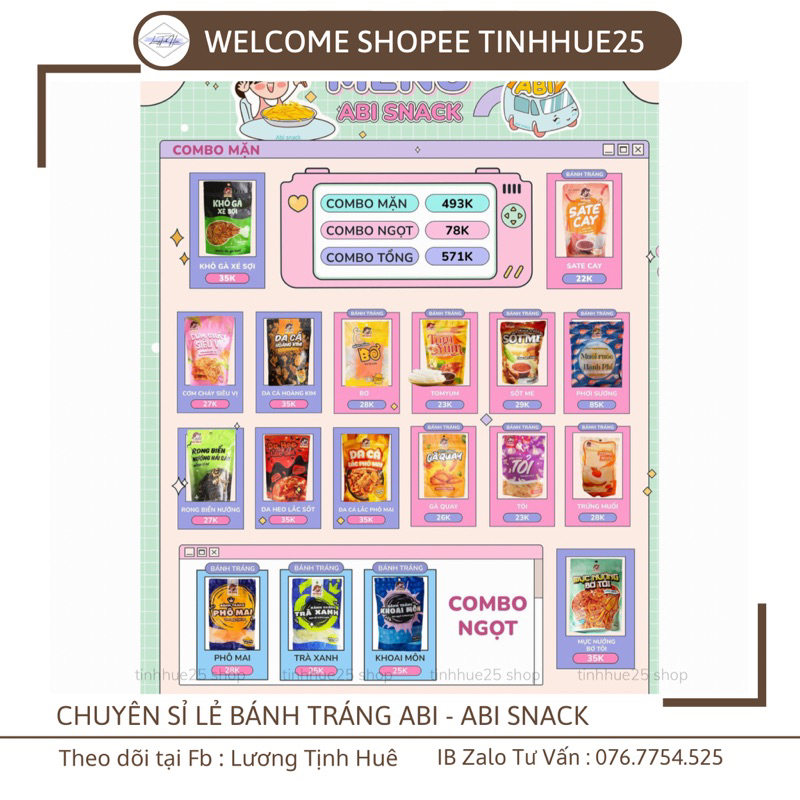 BÁNH TRÁNG ABI - ABI SNACK