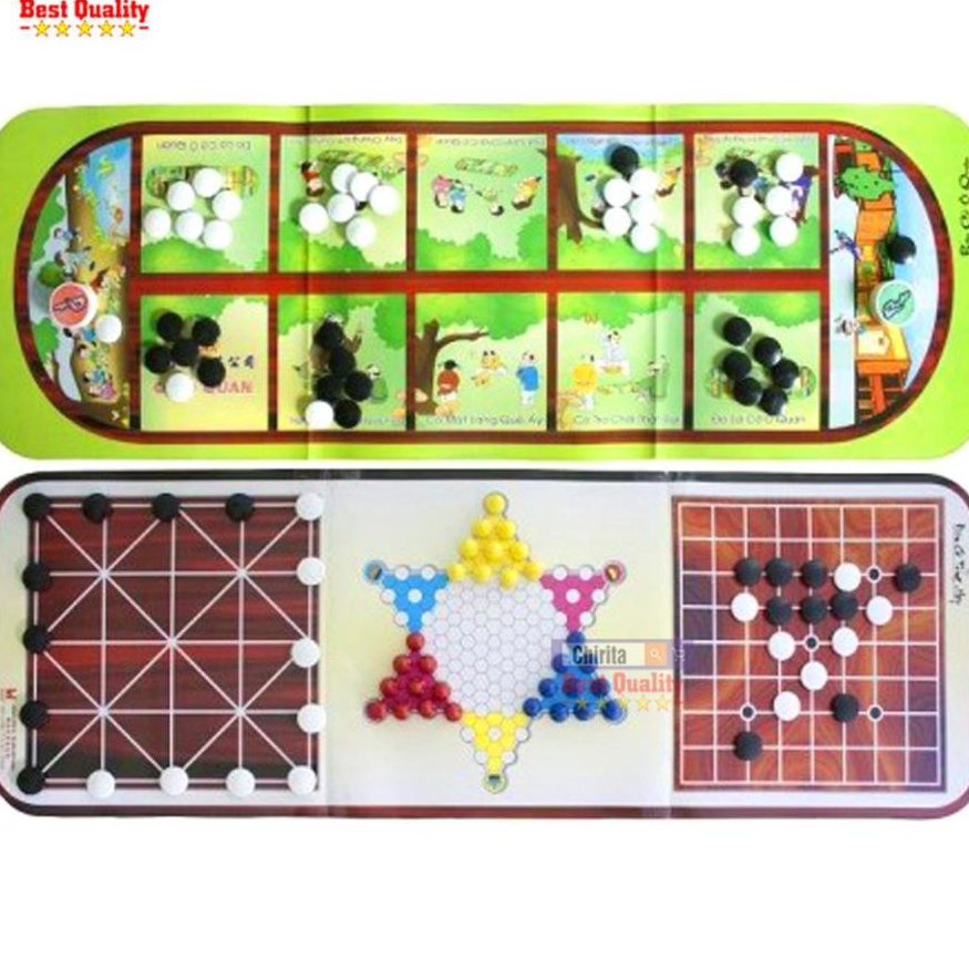 Bộ Cờ Ô Quan 6 Trong 1 LIÊN HIỆP THÀNH - Gồm 6 Bộ Cờ : Cờ Ô Quan - Cờ Ca Rô - Cờ Cá Ngựa - Cờ Nhảy - Cờ Gánh - Cờ Vây