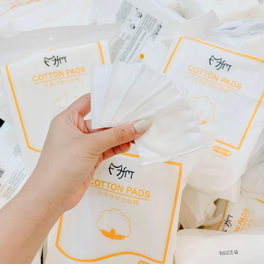 Bông Tẩy Trang Cotton Pads 222 Miếng 3 Lớp Nội Địa Trung