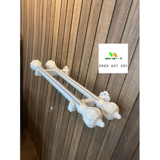 Combo thanh treo rèm 2 lớp từ 1.0 - 4.0m đầy đủ phụ kiện