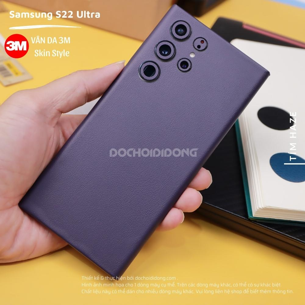 Miếng Dán Skin 3M Vân Da Các Dòng Samsung S8 S9 S10 S20 S21 S22 S23 Plus Ultra 5G