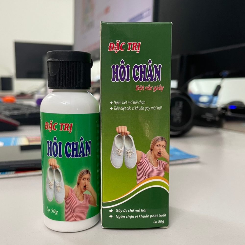 Bột khử mùi hôi chân, Bột hôi chân - Giảm tiết mồ hôi khử mùi giúp chân khô thoáng