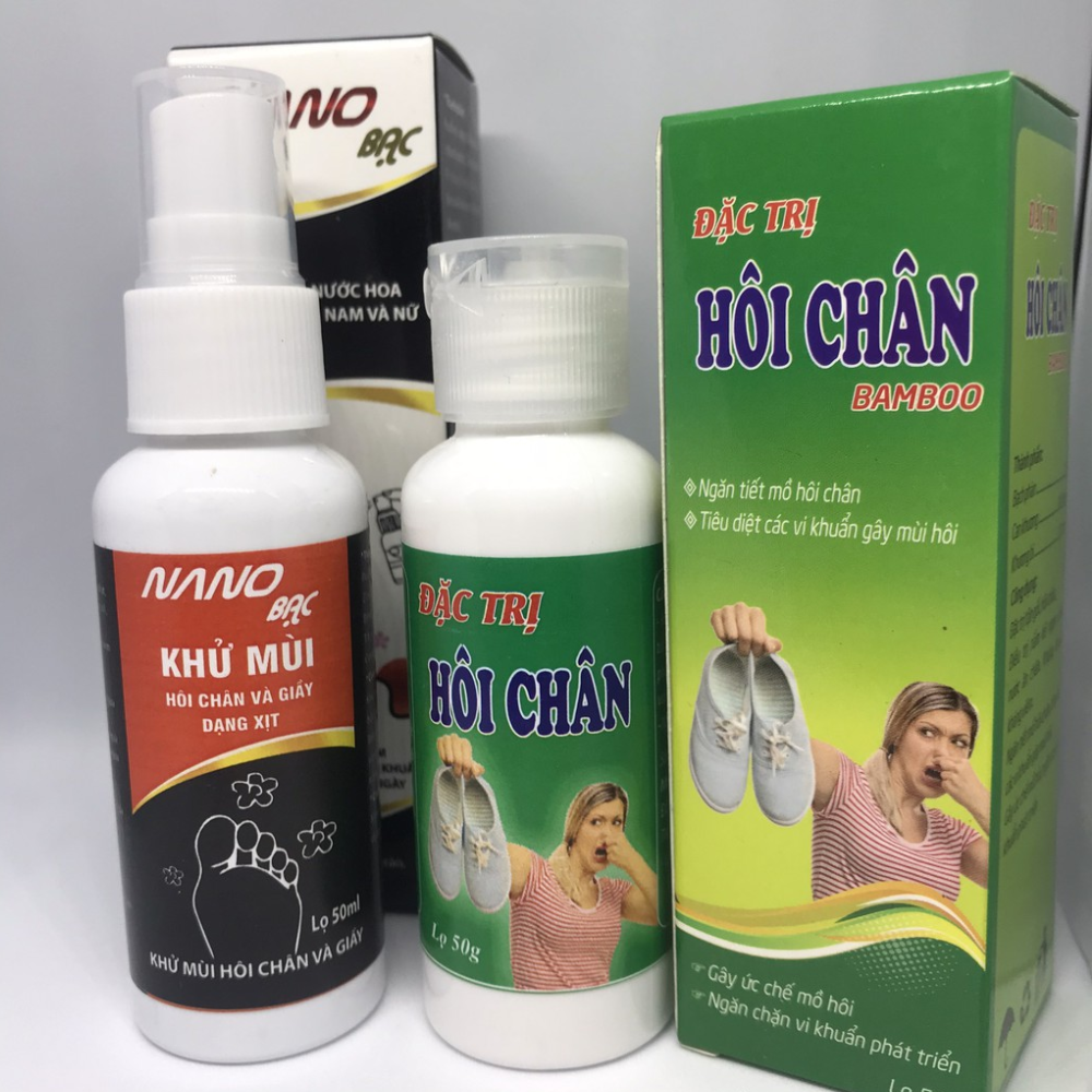 Bột khử mùi hôi chân, Bột hôi chân - Giảm tiết mồ hôi khử mùi giúp chân khô thoáng