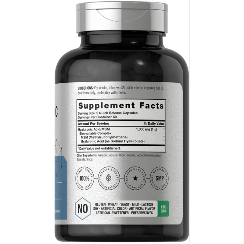 Viên Uống Cấp Nước HA Hyaluronic acid 200mg 1000mg horbaach 150v