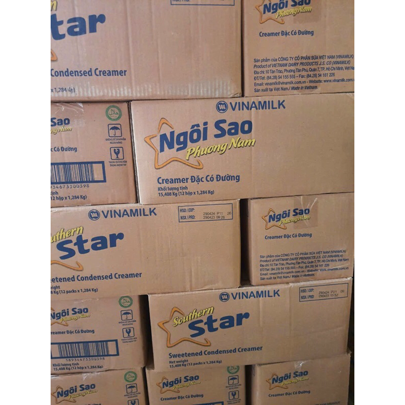 Sữa Đặc Ngôi Sao Phương Nam Hộp Giấy 1.284g